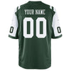 Image of New York Jets Custom Game Jersey - Green 2019