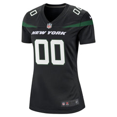 New York Jets Women's Custom Game Jersey – Black 2019