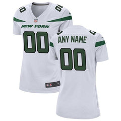 New York Jets Women's Custom Game Jersey – Spotlight White 2019