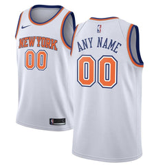 New York Knicks Custom Swingman Jersey White - Statement Edition 2019