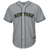 Image of New York Mets Majestic Memorial Day Cool Base Team Jersey - Gray 2019