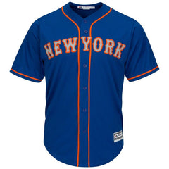 New York Mets Majestic Official Cool Base Jersey - Royal 2019