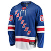 Image of New York Rangers Home Breakaway Custom Jersey - Blue 2019