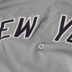 New York Yankees Majestic Official Cool Base Jersey - Gray 2019