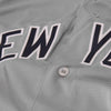 Image of New York Yankees Majestic Official Cool Base Jersey - Gray 2019