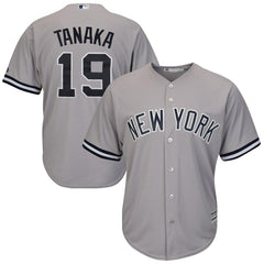 New York Yankees Majestic Official Cool Base Player Jersey - Gray 2019