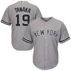 Image of New York Yankees Majestic Official Cool Base Player Jersey - Gray 2019