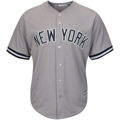 New York Yankees Majestic Official Cool Base Player Jersey - Gray 2019