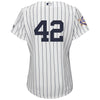 Image of New York Yankees Majestic Women's 2019 Jackie Robinson Day Official Cool Base Jersey – White 2019