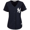 Image of New York Yankees Majestic Women's Cool Base Alternate Jersey - Navy 2019