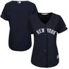 Image of New York Yankees Majestic Women's Fashion Cool Base Jersey - Navy 2019