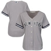 Image of New York Yankees Majestic Women's Road Cool Base Replica Team Jersey - Gray 2019