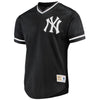 Image of New York Yankees Mitchell &amp; Ness Mesh V-Neck Jersey - Black 2019