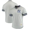 Image of New York Yankees Mitchell &amp; Ness Mesh V-Neck Jersey – Gray 2019