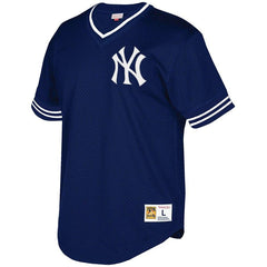 New York Yankees Mitchell & Ness Mesh V-Neck Jersey – Navy 2019