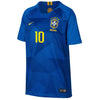 Image of Neymar Santos Brazil National Team Youth Away Replica Stadium Player Jersey – Blue 2019