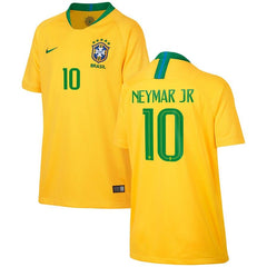 Neymar Santos Brazil National Team Youth Home Replica Stadium Player Jersey – Gold 2019