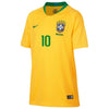 Image of Neymar Santos Brazil National Team Youth Home Replica Stadium Player Jersey – Gold 2019