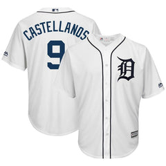 Nick Castellanos Detroit Tigers Majestic Home Cool Base Player Jersey – White 2019