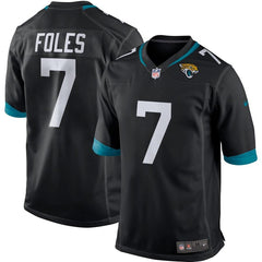 Nick Foles Jacksonville Jaguars Game Jersey – Black 2019