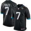 Image of Nick Foles Jacksonville Jaguars Game Jersey – Black 2019