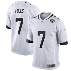 Nick Foles Jacksonville Jaguars Game Jersey – White 2019