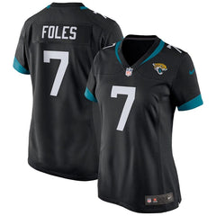 Nick Foles Jacksonville Jaguars Women's Game Jersey – Black 2019