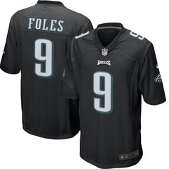 Nick Foles Philadelphia Eagles Game Event Jersey – Black 2019