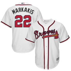 Nick Markakis Atlanta Braves Majestic Cool Base Player Jersey - White 2019