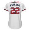 Image of Nick Markakis Atlanta Braves Majestic Women's 2019 Home Cool Base Player Jersey – White 2019