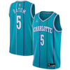 Image of Nicolas Batum Charlotte Hornets Jordan Brand Fashion Current Player Hardwood Classics Swingman Jersey - Aqua 2019