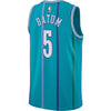 Image of Nicolas Batum Charlotte Hornets Jordan Brand Fashion Current Player Hardwood Classics Swingman Jersey - Aqua 2019