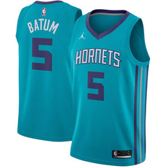 Nicolas Batum Charlotte Hornets Jordan Brand Swingman Jersey Teal - Icon Edition 2019