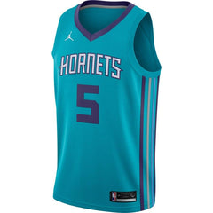 Nicolas Batum Charlotte Hornets Jordan Brand Swingman Jersey Teal - Icon Edition 2019