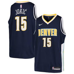 Nikola Jokic Denver Nuggets Youth Swingman Jersey - Navy - Icon Edition 2019