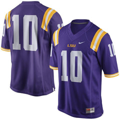 No. 10 LSU Tigers Limited Football Jersey - Purple 2019