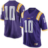 Image of No. 10 LSU Tigers Limited Football Jersey - Purple 2019