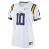 Image of No. 10 LSU Tigers Women's Game Jersey - White 2019