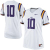 Image of No. 10 LSU Tigers Women's Game Jersey - White 2019