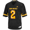 Image of No. 2 Arizona State Sun Devils  Replica Football Jersey - Black 2019