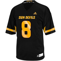 No. 8 Arizona State Sun Devils  Replica Football Jersey - Black 2019