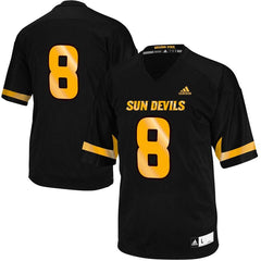 No. 8 Arizona State Sun Devils  Replica Football Jersey - Black 2019