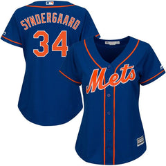 Noah Syndergaard New York Mets Majestic Women's Cool Base Player Jersey - Royal 2019