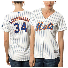 Noah Syndergaard New York Mets Majestic Women's Cool Base Player Jersey - White 2019