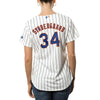 Image of Noah Syndergaard New York Mets Majestic Women's Cool Base Player Jersey - White 2019