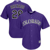 Image of Nolan Arenado Colorado Rockies Majestic Alternate Official Cool Base Player Jersey - Purple 2019