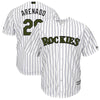 Image of Nolan Arenado Colorado Rockies Majestic Memorial Day Cool Base Player Jersey - White 2019