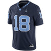 Image of North Carolina Tar Heels Jordan Brand Game Football Jersey – Navy 2019