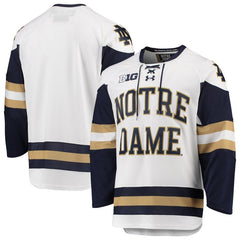 Notre Dame Fighting Irish Under Armour Replica College Hockey Jersey – White 2019