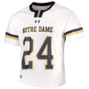 Image of Notre Dame Fighting Irish Under Armour Replica Lacrosse Jersey – White 2019